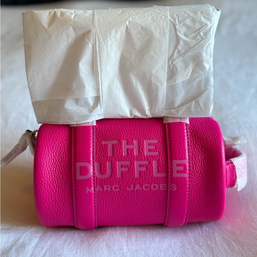 NWT Marc Jacobs mini duffle bag hot pink